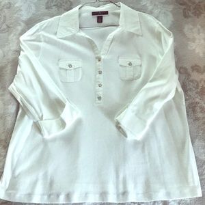 Karen Scott 3/4 cotton Top